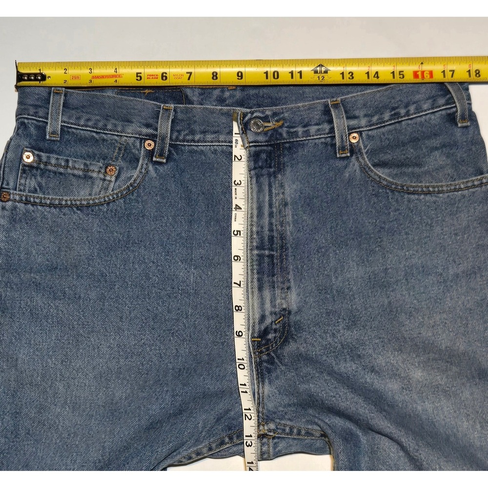Vintage Y2K Levis 505 Jeans Mens 36x32 Made USA Regular Fit Straight Leg 2002 - Picture 4 of 7